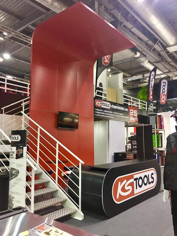 Stand professionnel avec mezzanine France